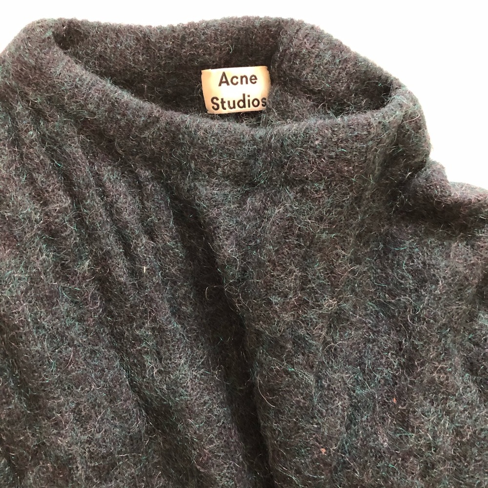 ACNE STUDIOS dark forest green sweater sz S